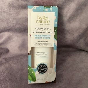 By Nature | Coconut Oil & Hyaluronic Acid Replenishing Night Cream 2.5 Oz